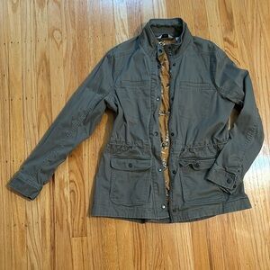 LL Bean Flannel Lined Utility Jacket